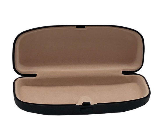 Black Beige Inside PS Flocking Hard Case Eyeglass Case