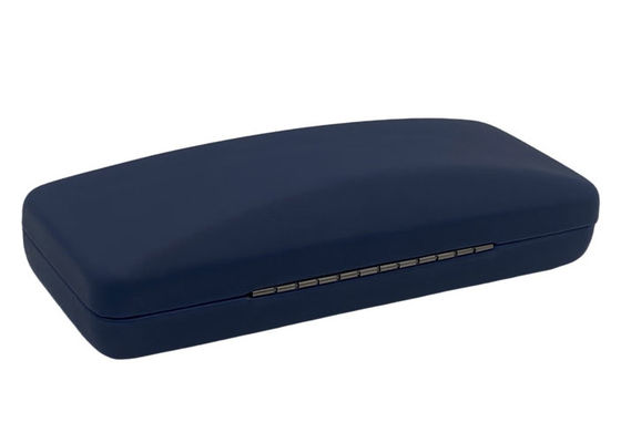 Silk Leather Wrapped Metal Glasses Case , Hard Spectacles Case