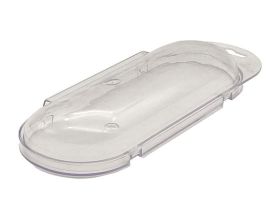 Transparent Plastic 16.5cm Custom Logo Sunglasses Case