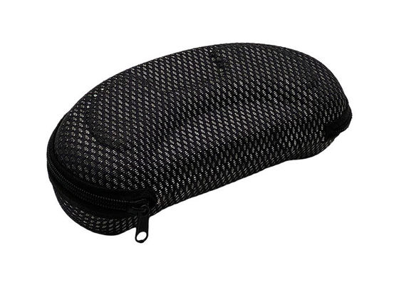 Portable Hard Shell EVA Glasses Case , Oxford Fabric Zippered Glasses Case