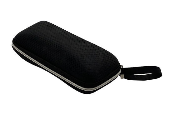 Black Customizable EVA Glasses Case , Hard Zippered Sunglass Case