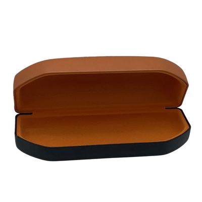 63mm Silk Screen Printing Metal Glasses Case Sun Glasses Packaging Leather Iron