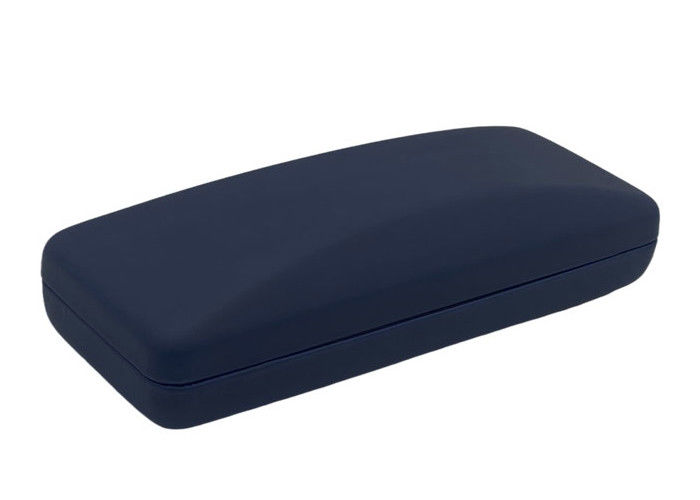 Silk Leather Wrapped Metal Glasses Case , Hard Spectacles Case
